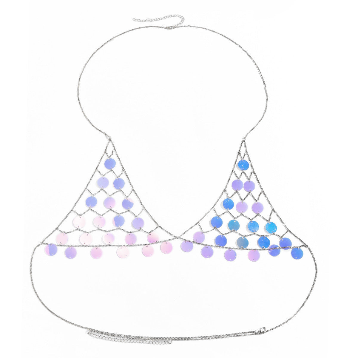 Ins Style Color Sequined Bra Body Chain