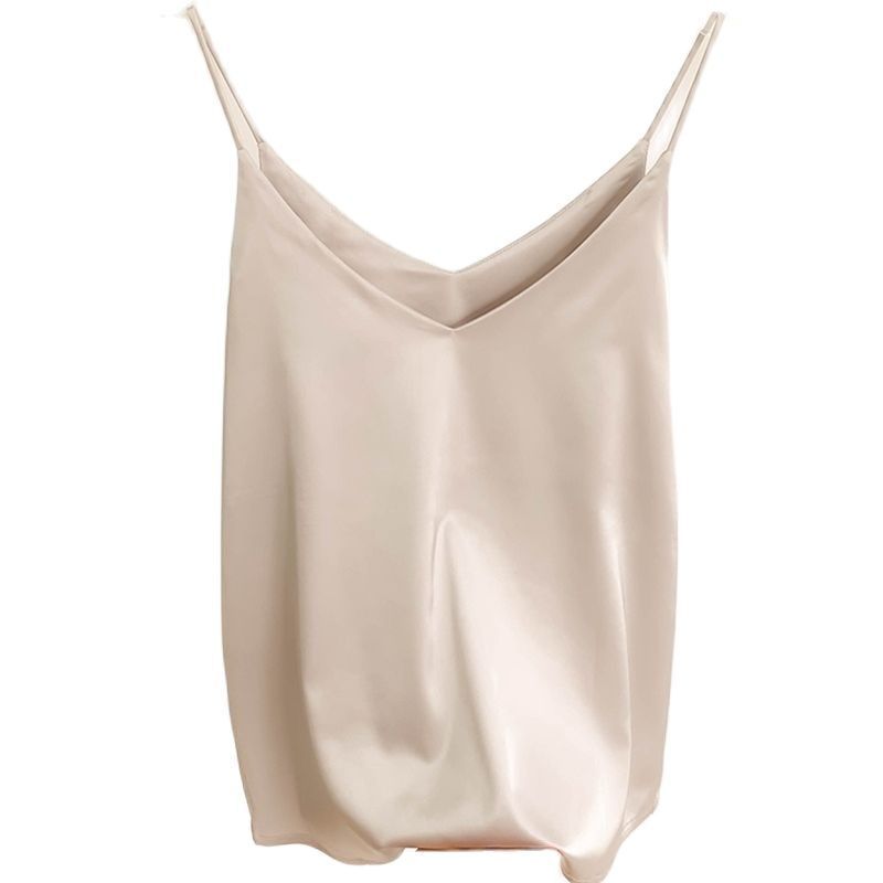 Summer Vest Silk V-neck Sleeveless