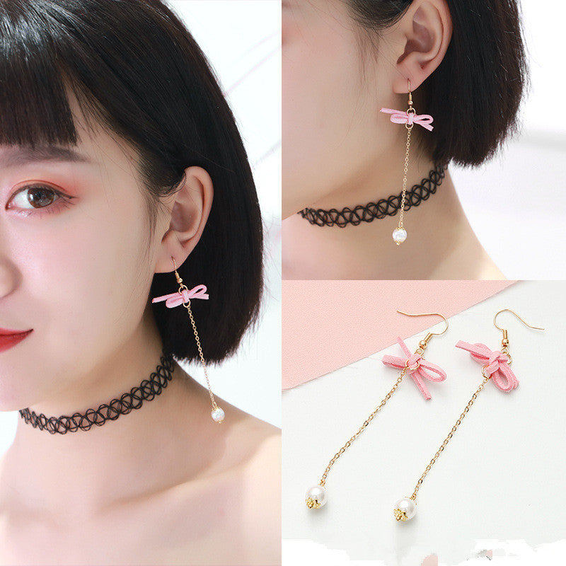 Simple and versatile long earrings women