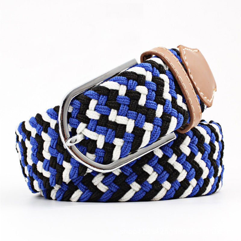 Elastic Woven Belt Corrugated All-match Casual Women's Canvas