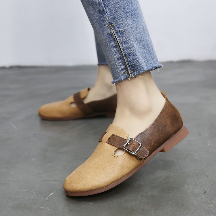 Retro Flat Student Shoes Single Shoes Fairy Mary Jane Shoes Spring And Autumn