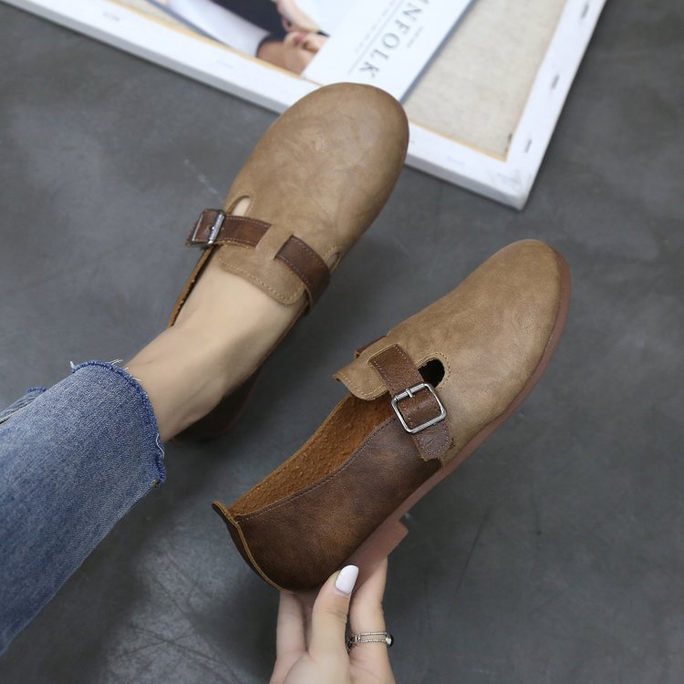 Retro Flat Student Shoes Single Shoes Fairy Mary Jane Shoes Spring And Autumn