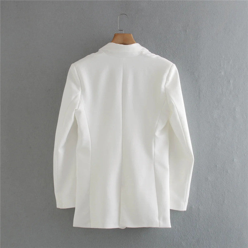 Fashion All-match Button-decorated Casual Blazer