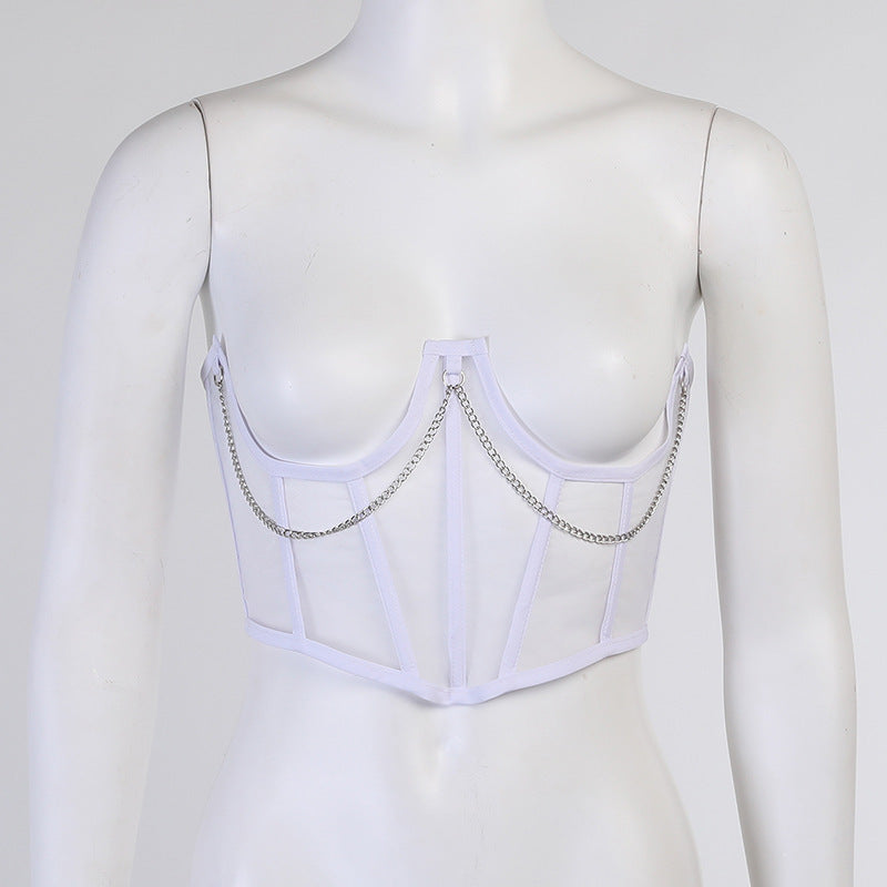 Women'S Chain Support Chest Corset
