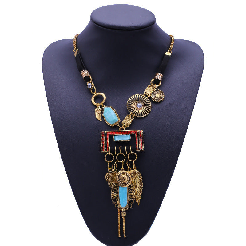 Kymyad Brand Designer Long Necklace Women Irregular