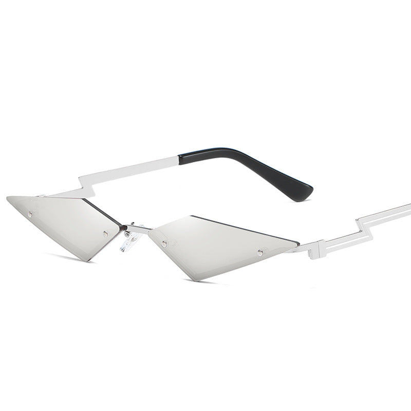 Color film rimless sunglasses