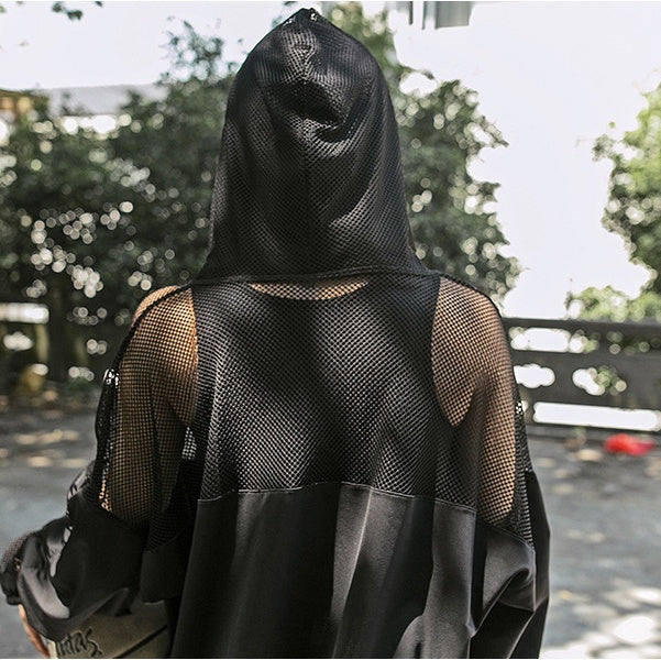 Mesh stitching breathable jacket