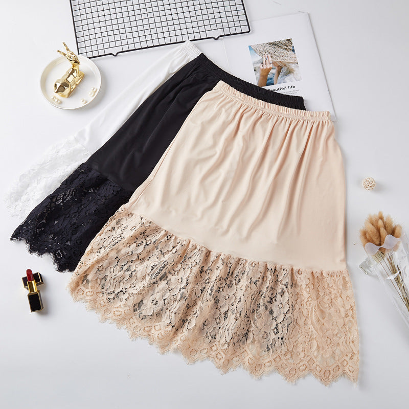 Lace cutout skirt