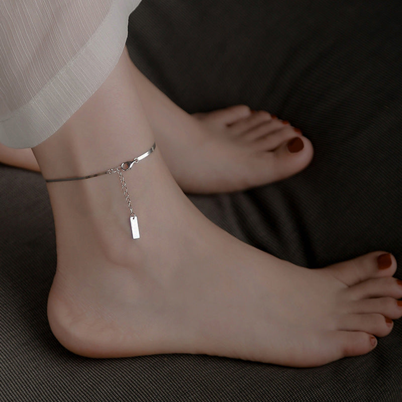 Retro Fashion Multi-layer Tassel Anklet For Women