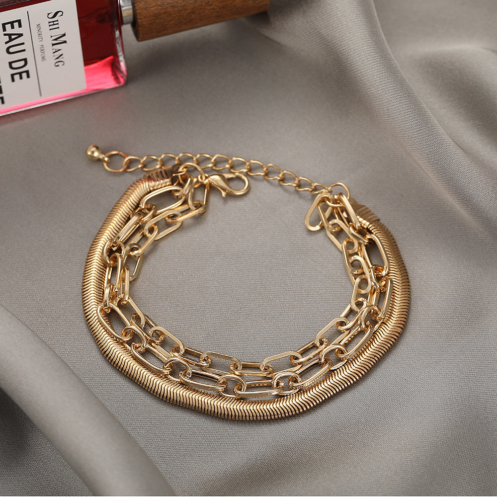 Creative Personality Golden Snake Bone Chain Foot Ornaments For Women