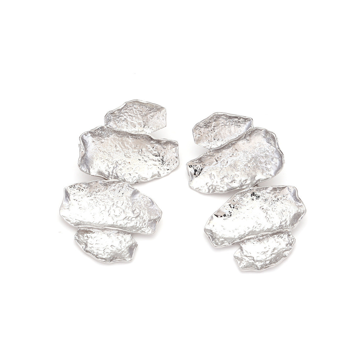 Alloy Leaf-shaped Earring Irregular Leaf Earrings