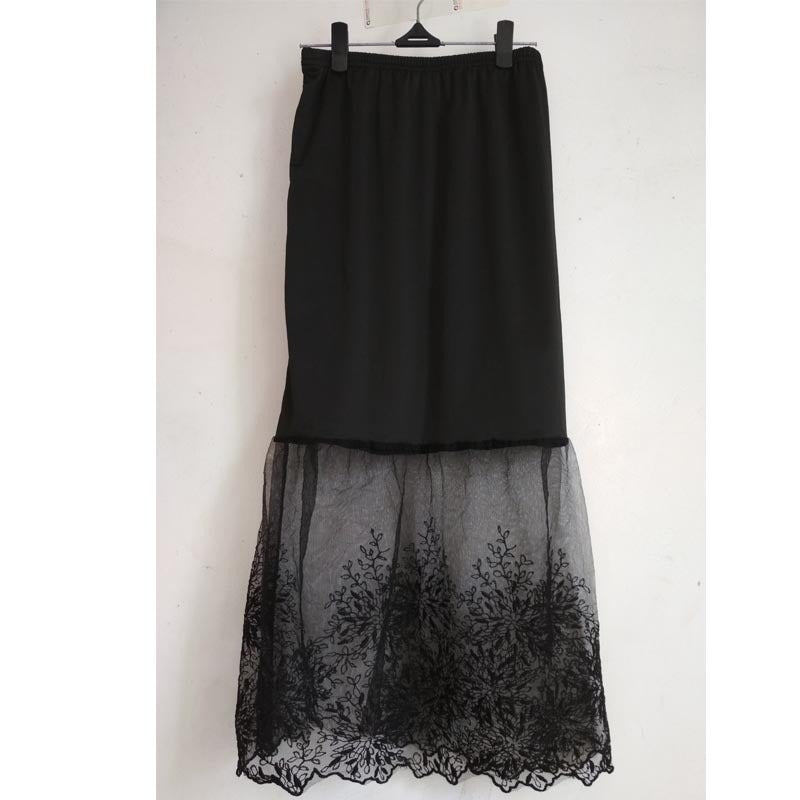 Lace mesh skirt skirt long skirt