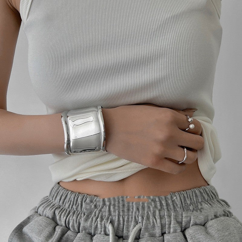 Korean Niche Design Wide Open Irregular Bracelet