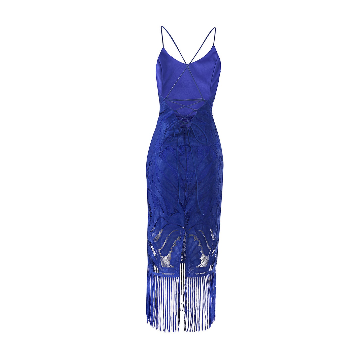 Women's fringed lace dress