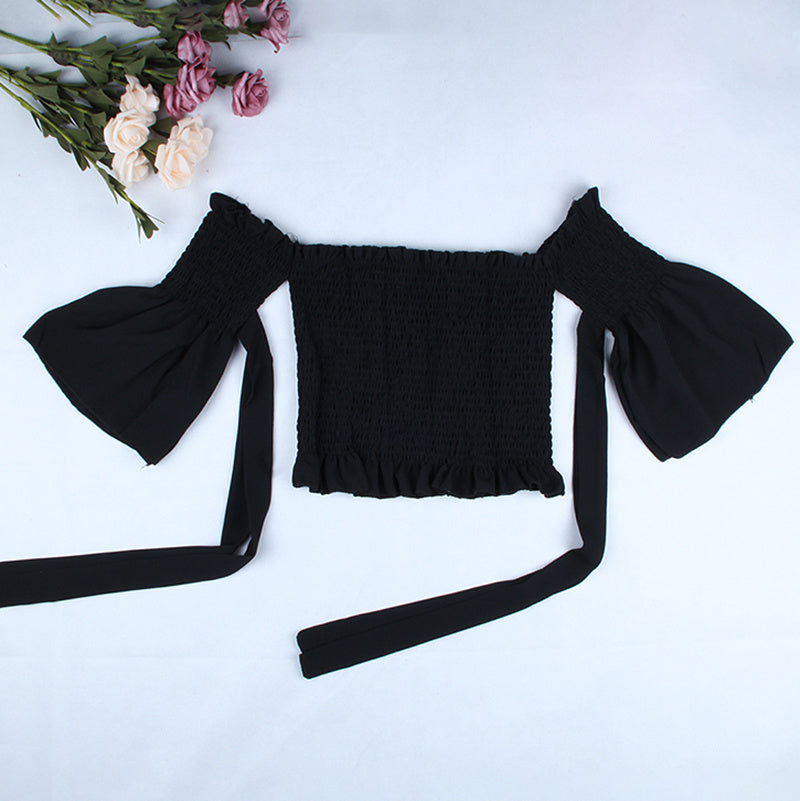 Off shoulder short sleeve