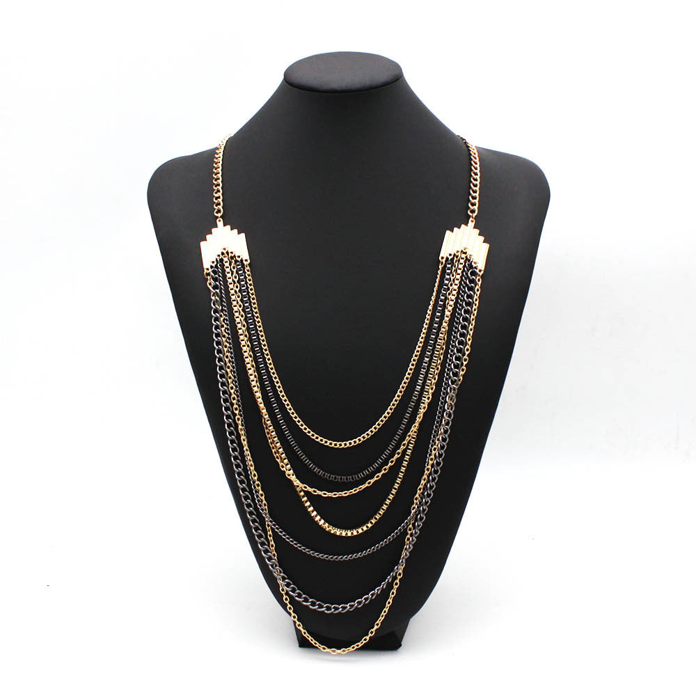 Simple Versatile Multi-layer Necklace Sweater Chain