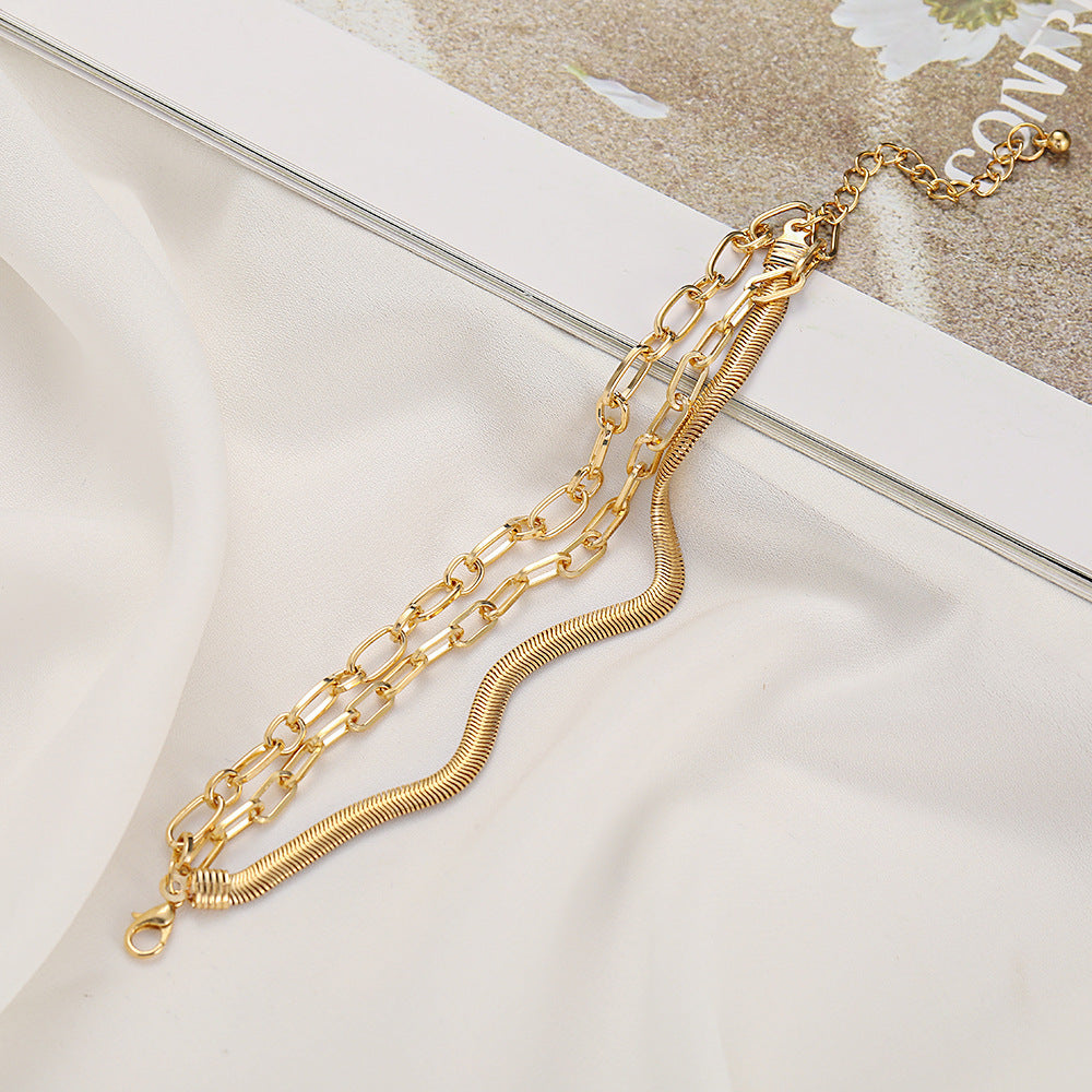 Creative Personality Golden Snake Bone Chain Foot Ornaments For Women