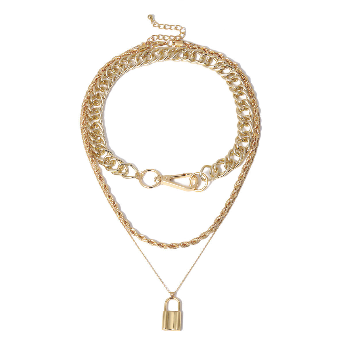 Multi-layer chain mixed sweater chain