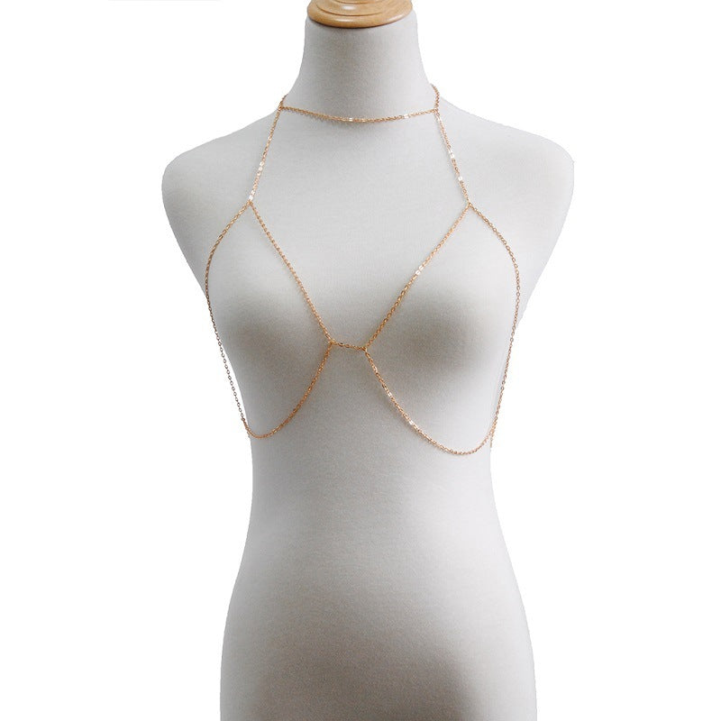 Street Style Metal Bra And Chain