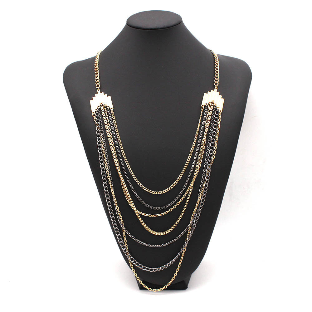 Simple Versatile Multi-layer Necklace Sweater Chain