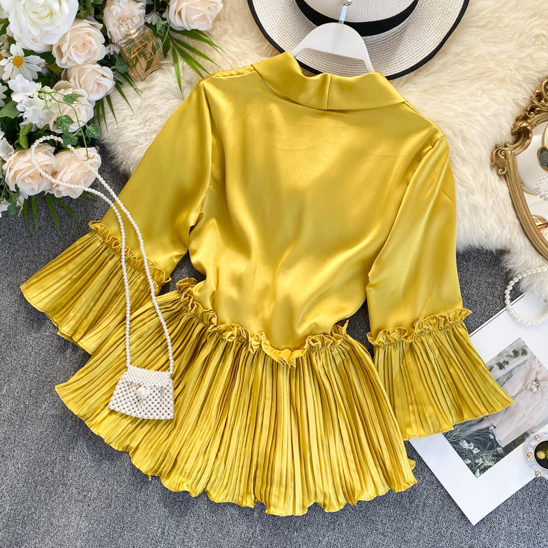 Female Swallowtail Flare Sleeve Shirt
