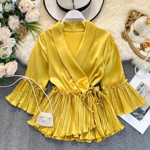 Female Swallowtail Flare Sleeve Shirt