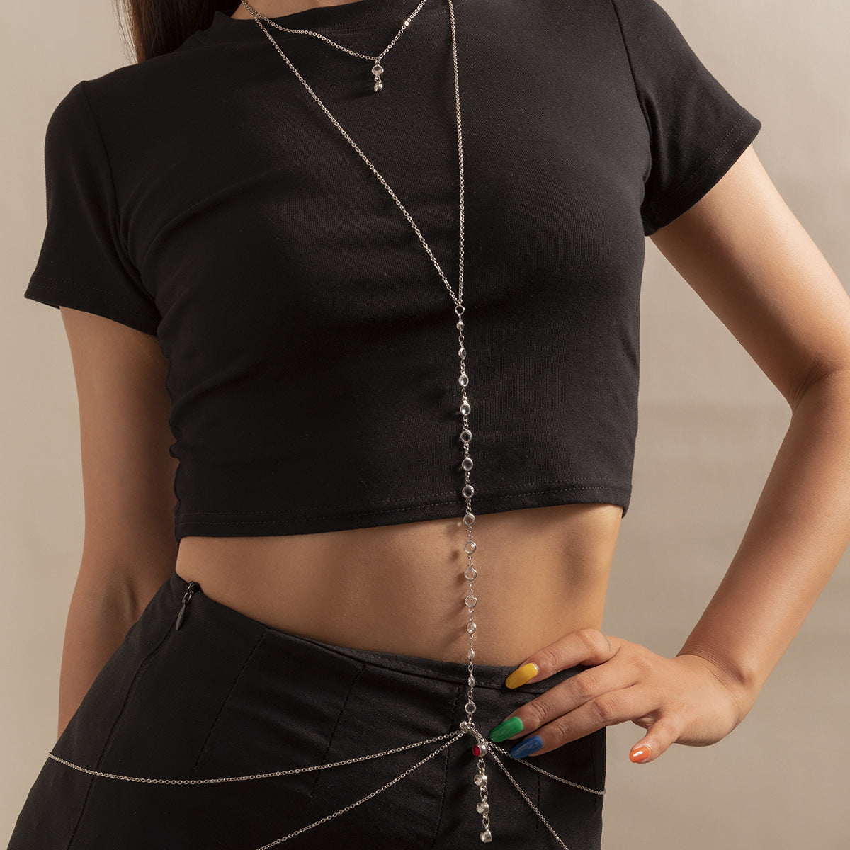 Sexy Simple One-piece Belly Button Waist Chain