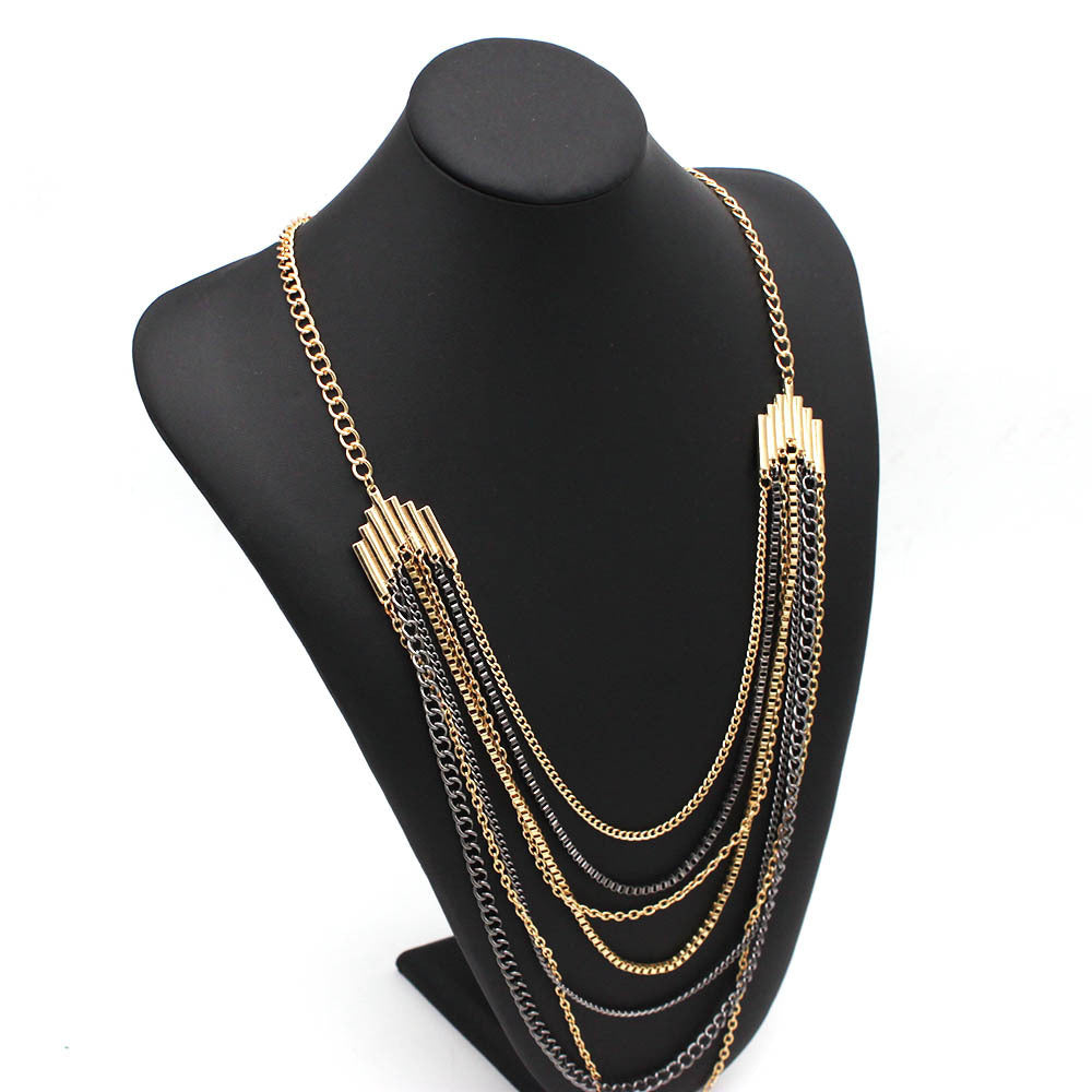 Simple Versatile Multi-layer Necklace Sweater Chain