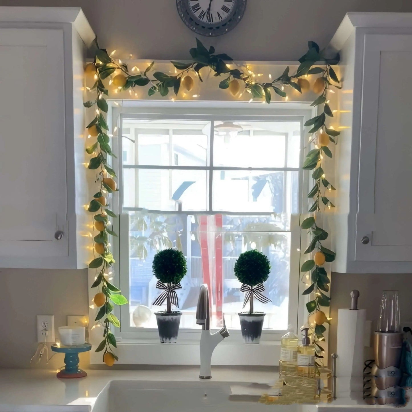 Glitter Charm Valance Window Sill Decoration Garland