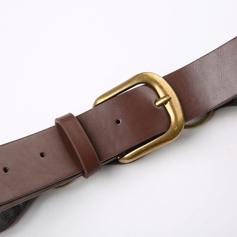 Featured Versatile Retro Buckle Belt Cool Strap Design Accessories
