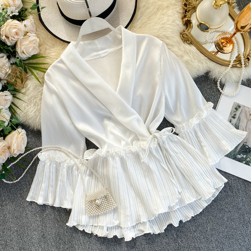 Female Swallowtail Flare Sleeve Shirt