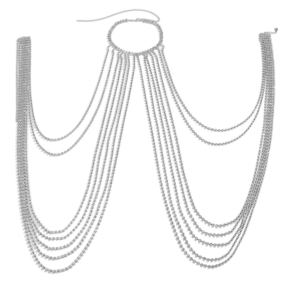 Sexy Tassel U-shaped Claw Chain With Diamond Body Chain