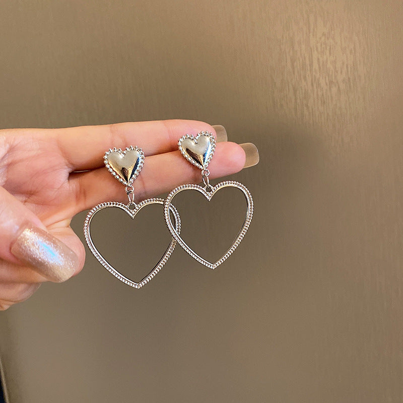 Metal Hollow Design Earrings Women