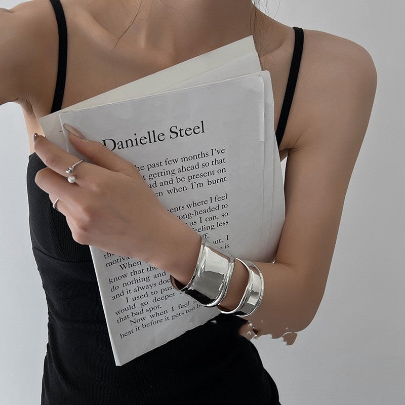 Korean Niche Design Wide Open Irregular Bracelet