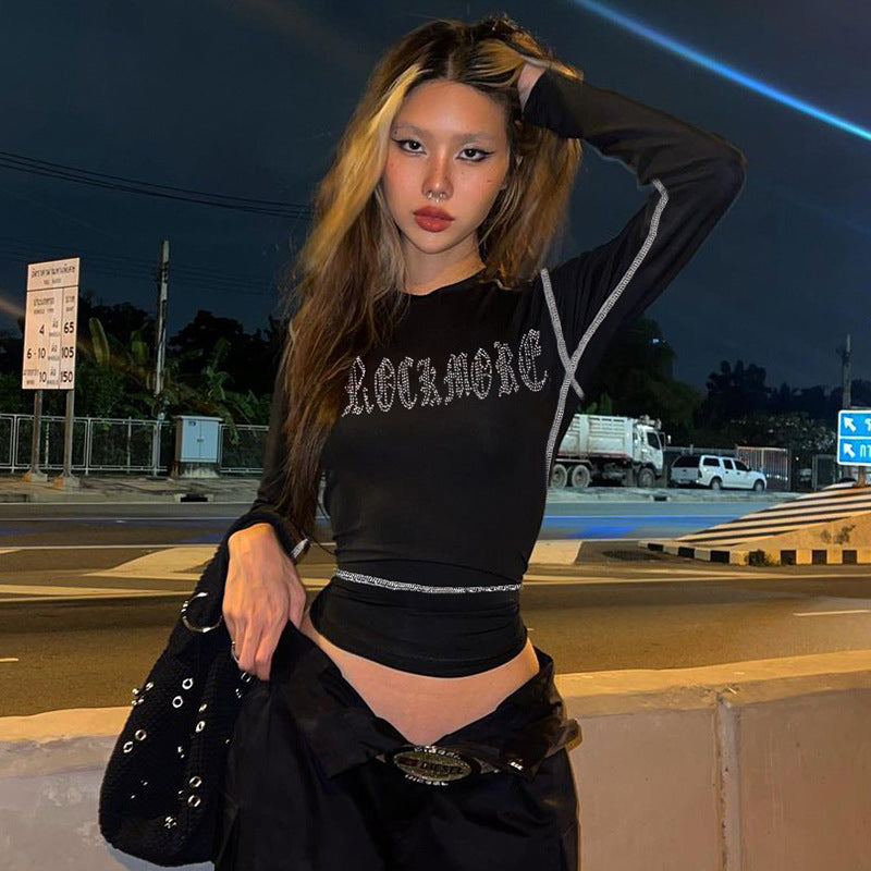 Fashion Letter Fitted Short T-shirt