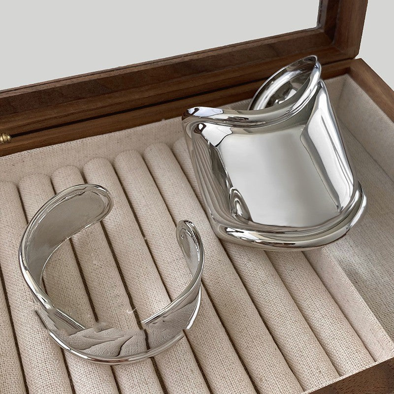 Korean Niche Design Wide Open Irregular Bracelet