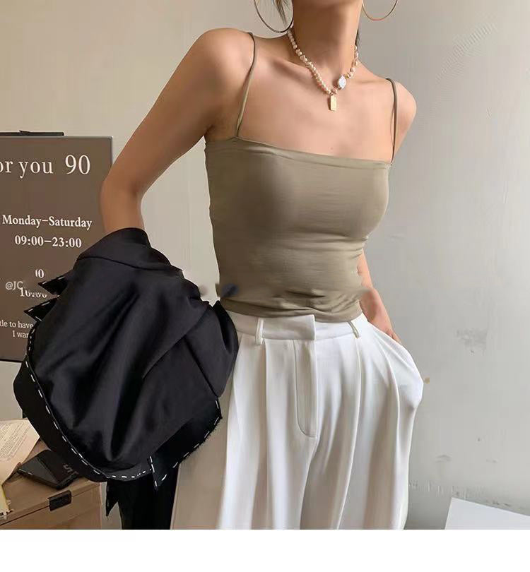 Women's Simple And Versatile Solid Color Camisole