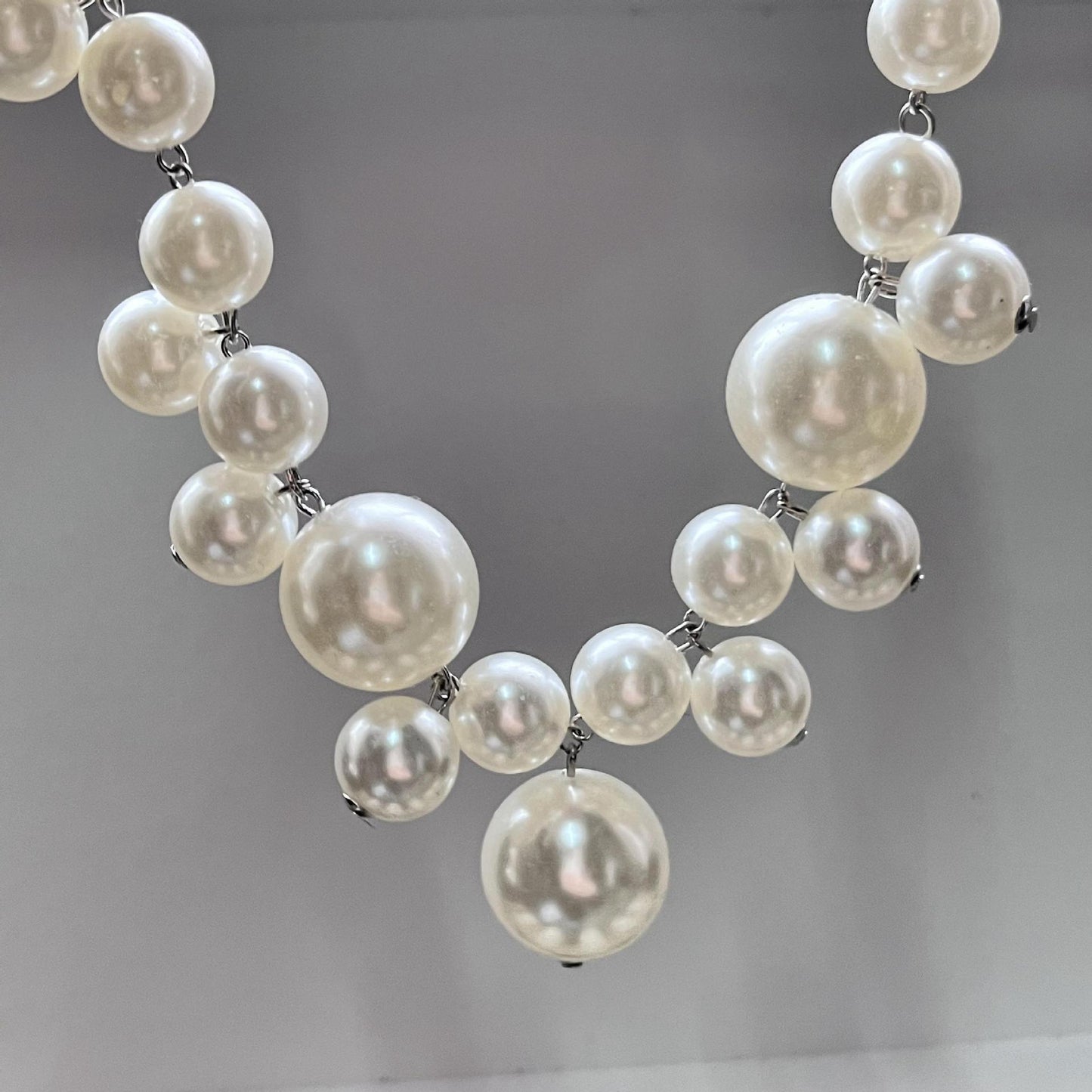 Large And Small Pearls Stitching Light Luxury Necklace