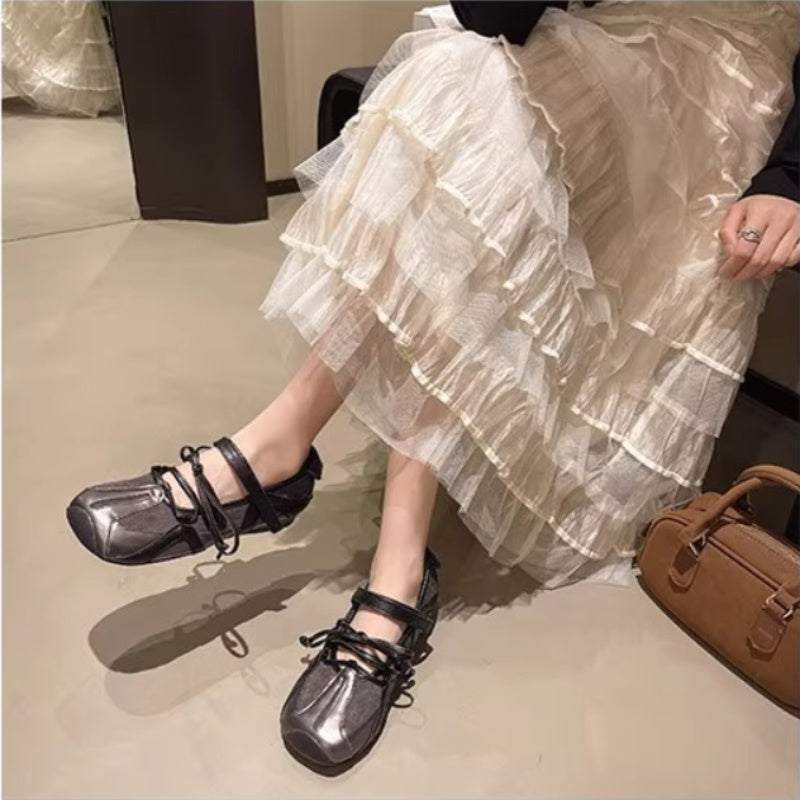French Style Vintage Mary Jane Ballet Shoes