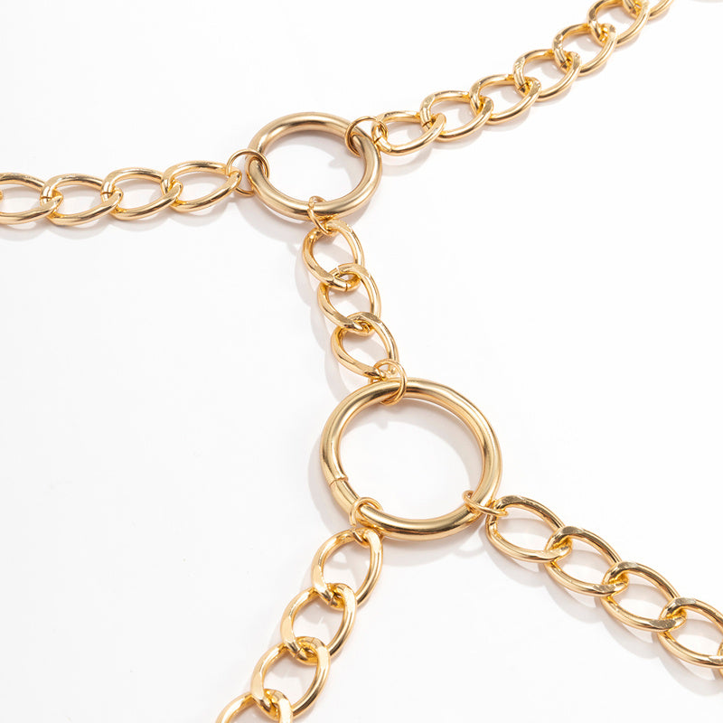 Exaggerated Fashion Simple Aluminum Chain Metal Multilayer