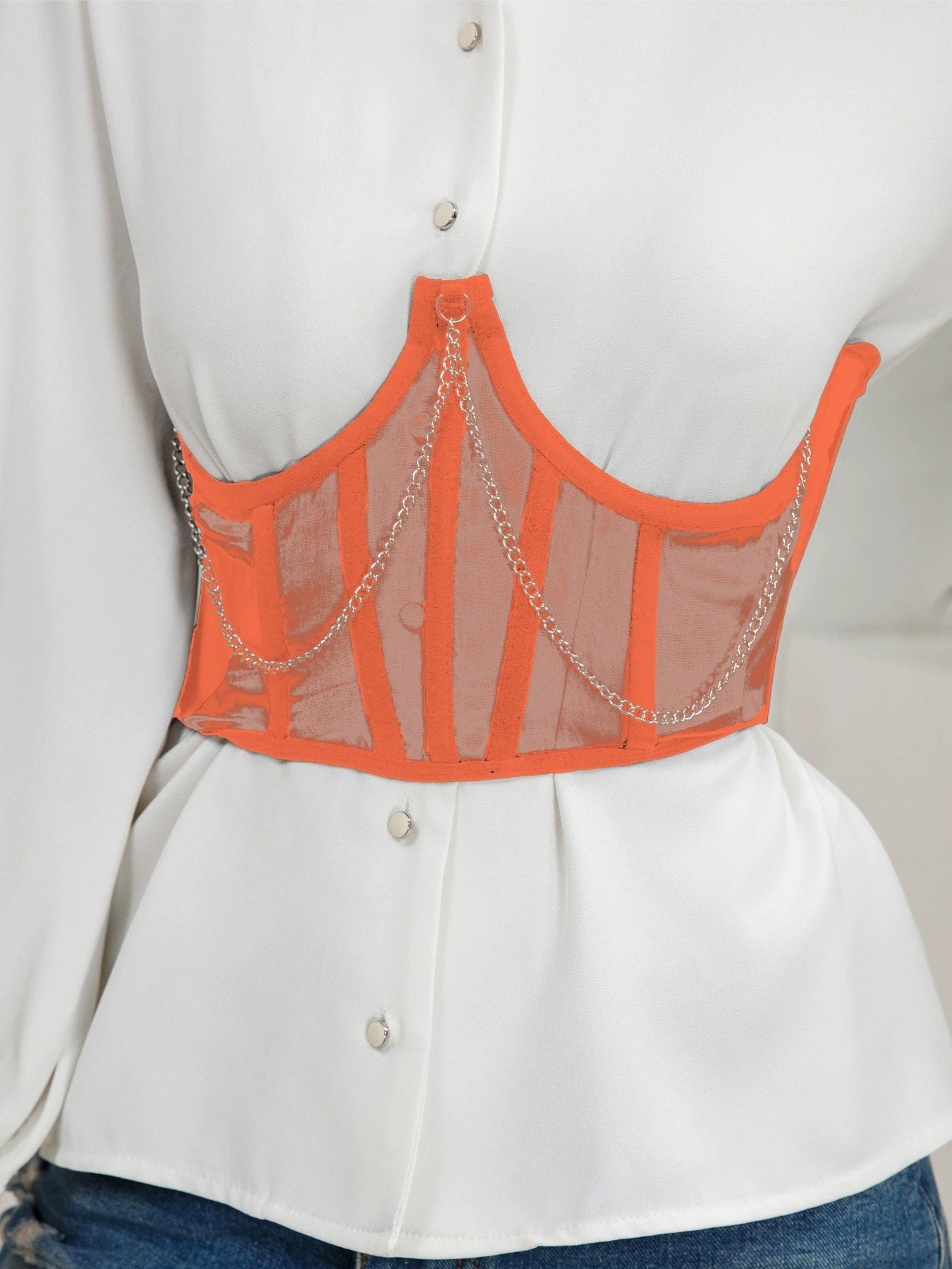 Women'S Chain Support Chest Corset