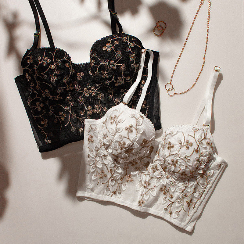 Women's French Embroidery Lace Bra