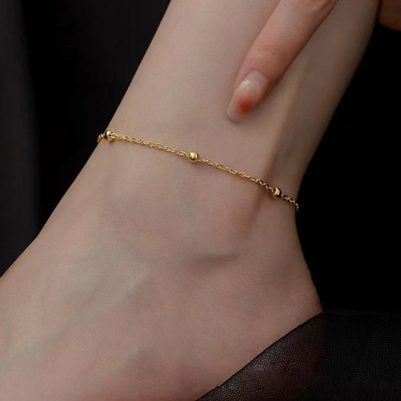 Retro Fashion Multi-layer Tassel Anklet For Women