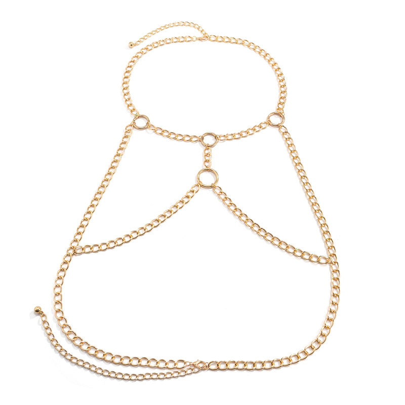 Exaggerated Fashion Simple Aluminum Chain Metal Multilayer
