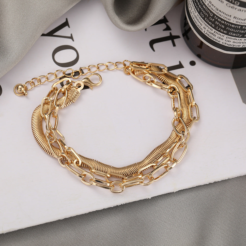 Creative Personality Golden Snake Bone Chain Foot Ornaments For Women