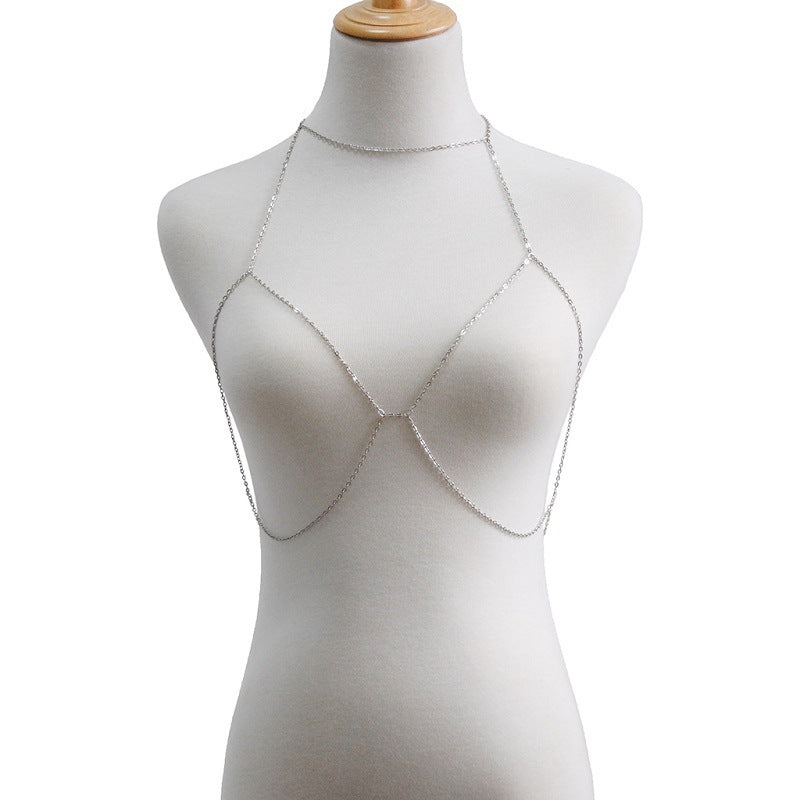 Street Style Metal Bra And Chain