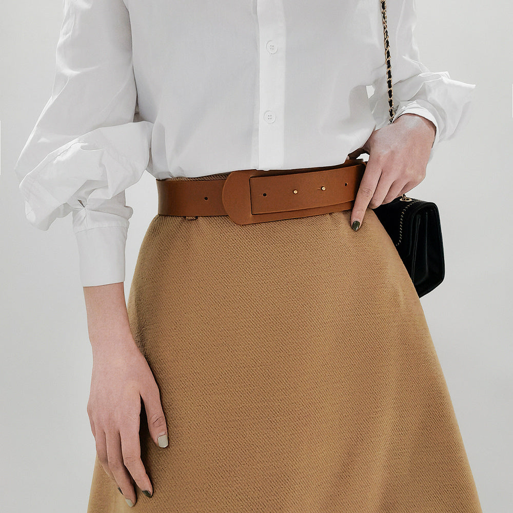 Fashion High Design Sense Wide Waist Wrap Waist Belt Blouse Skirt Coat Slimming Accessories