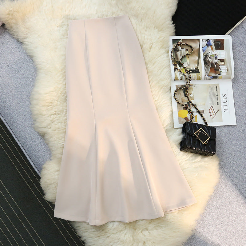 Fishtail High Waist Slimming Sheath Western Style All-matching Skirt