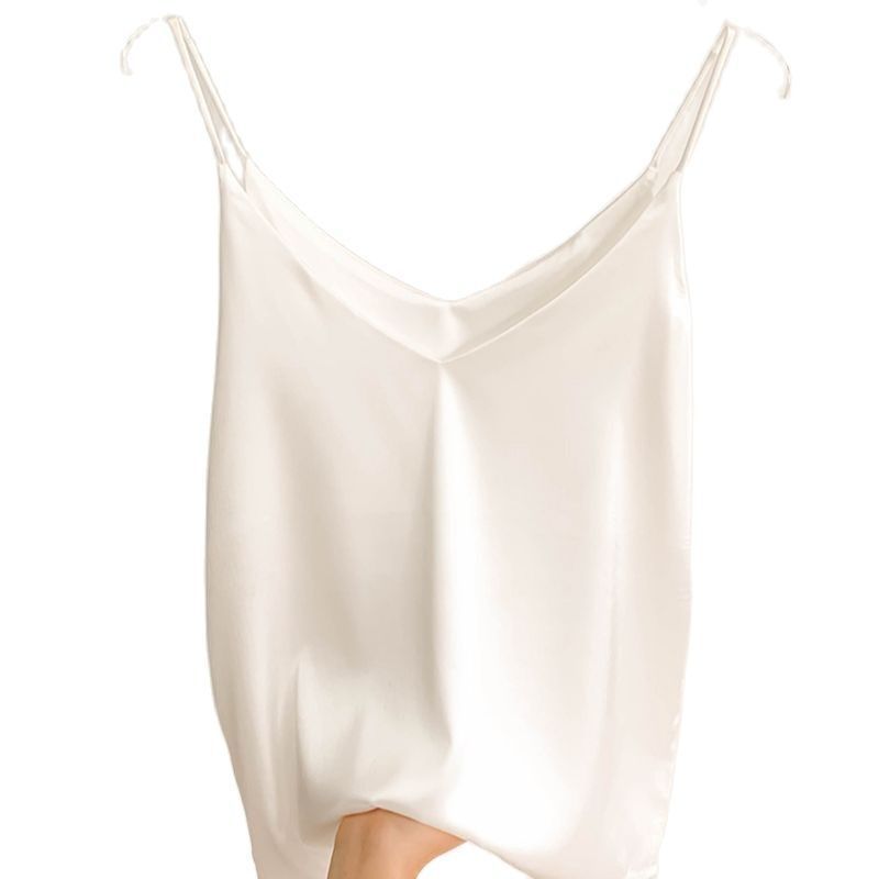 Summer Vest Silk V-neck Sleeveless