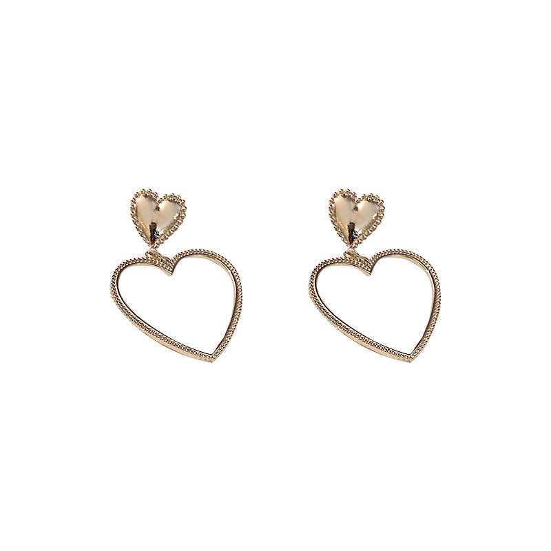 Metal Hollow Design Earrings Women